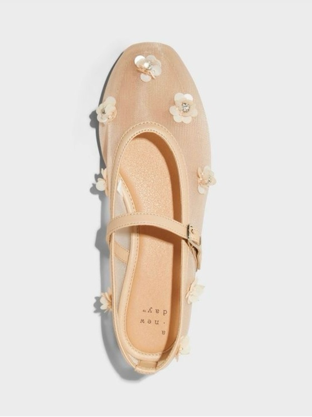 ‼️A New Day Everly Floral Mesh Mary Jane Ballet Flats‼️